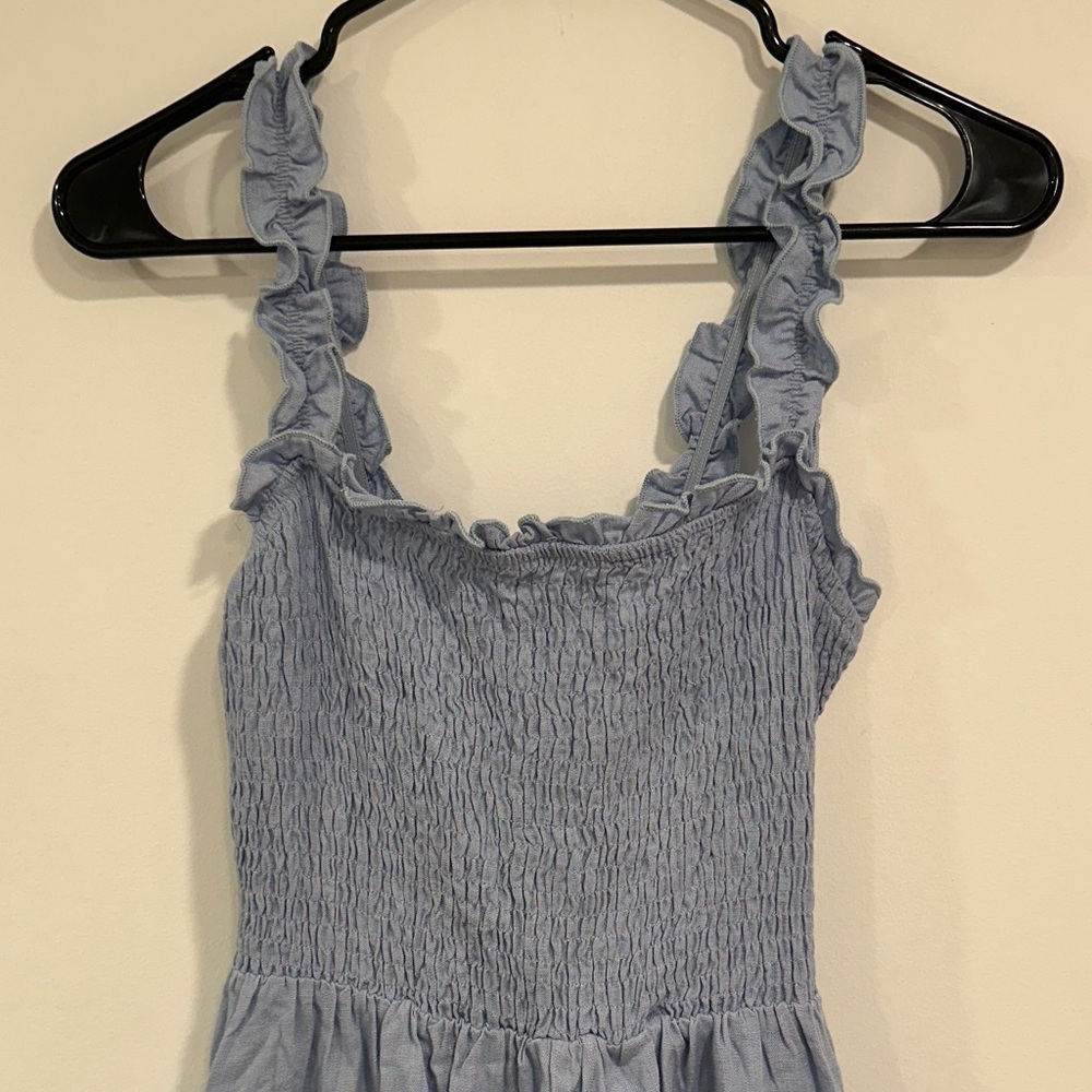Blue Ruffled Dress NWT - Picture 5 of 9